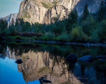 Yosemite Canvas Print – Mountain Reflection, Nature Landscape Wall Art