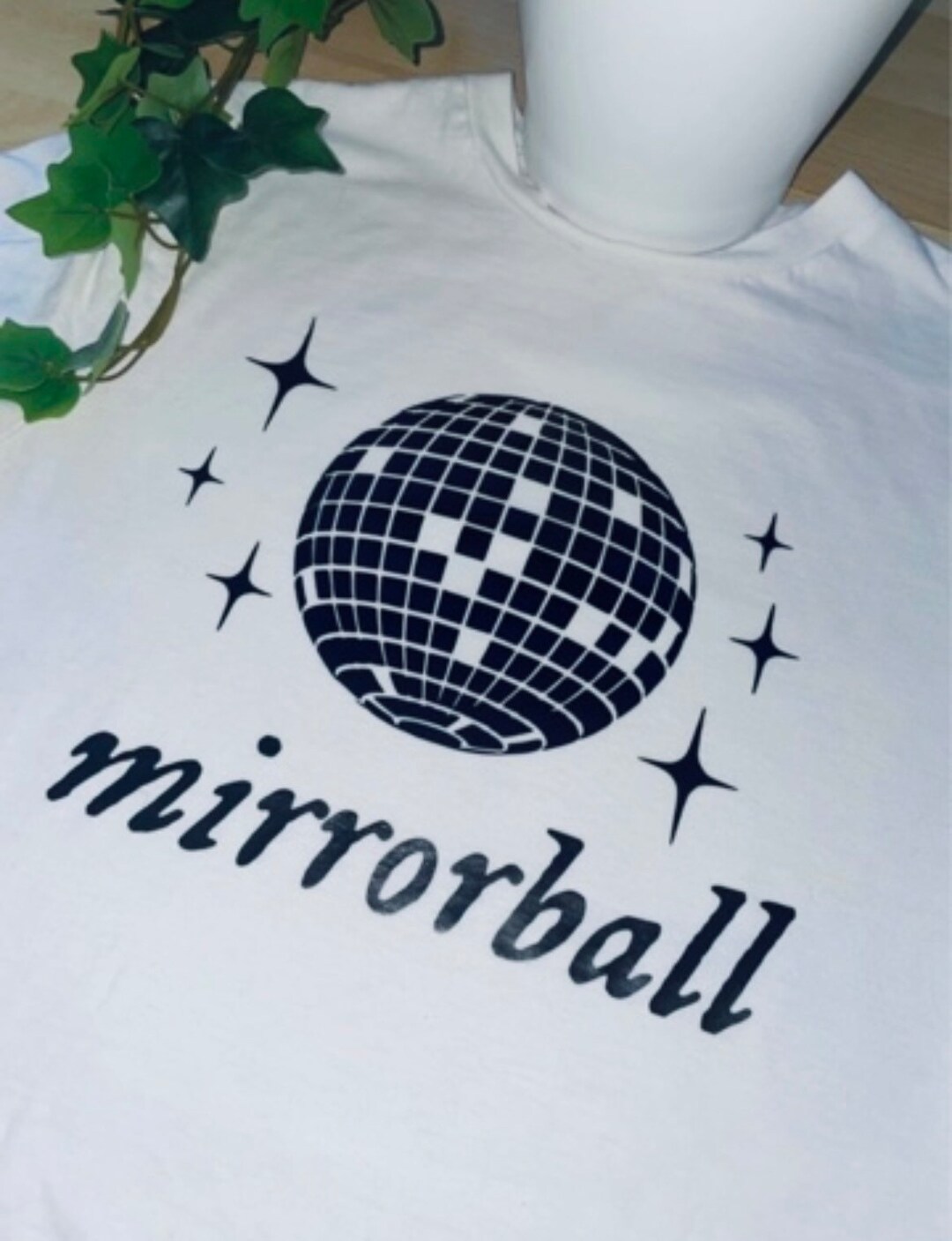 Taylor Swift Folklore Mirrorball White Print Tshirt Etsy UK
