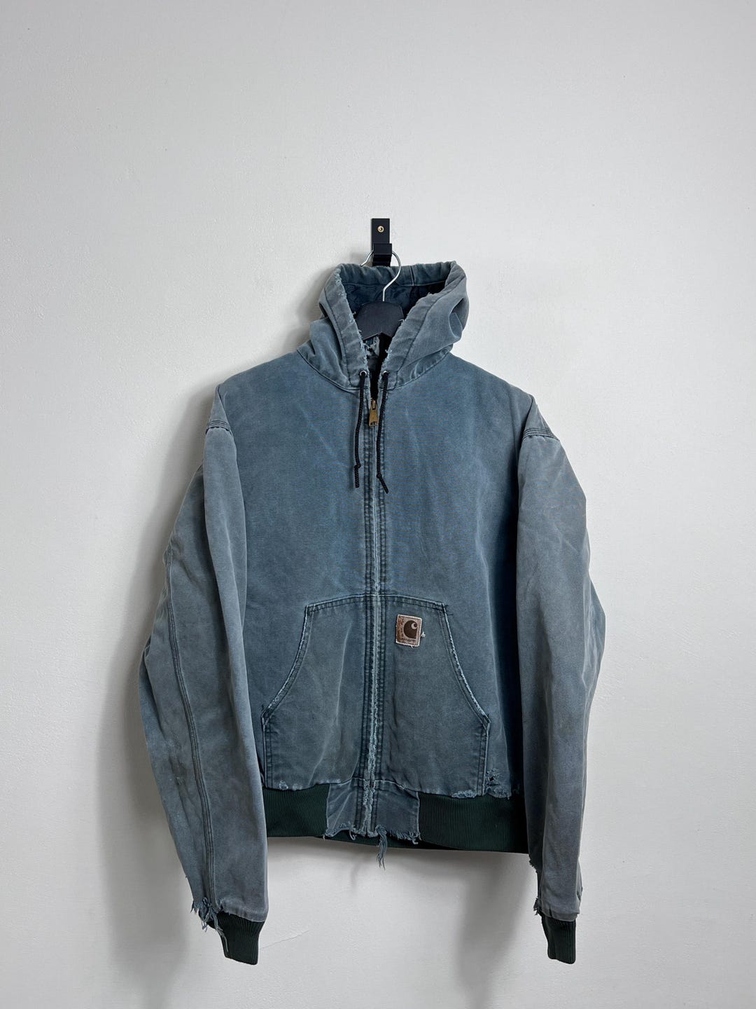 Vintage 1998 J06HTG Carhartt Active Jacket M L Green Aqua