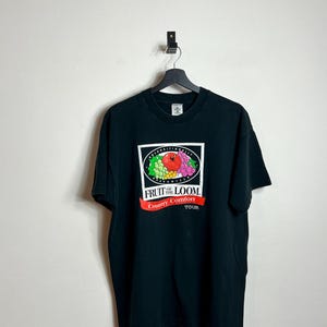 Vintage 90s Fruit of the Loom Shirt Size XL Vintage Logo Tee