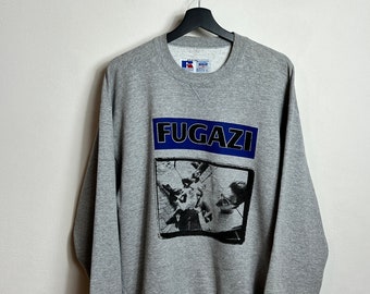 Fugazi Band Sweater M/L grijs HC Punk Crew Neck Minor Threat