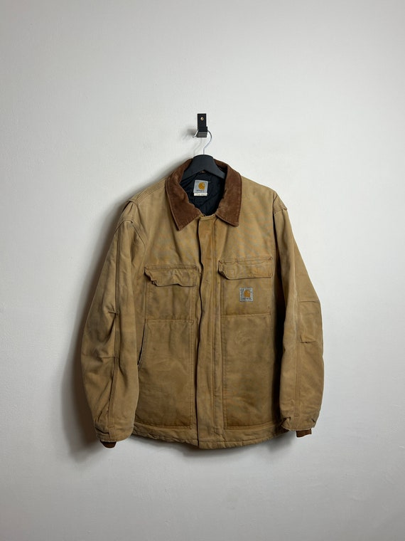 Vintage Carhartt Arctic Jacket XXL Duck Brown Denim Workwear - Etsy