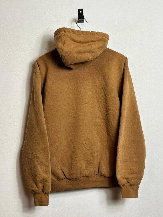 Vintage Carhartt Hooded Zip Jacket S Brown J149 Brn Made in
