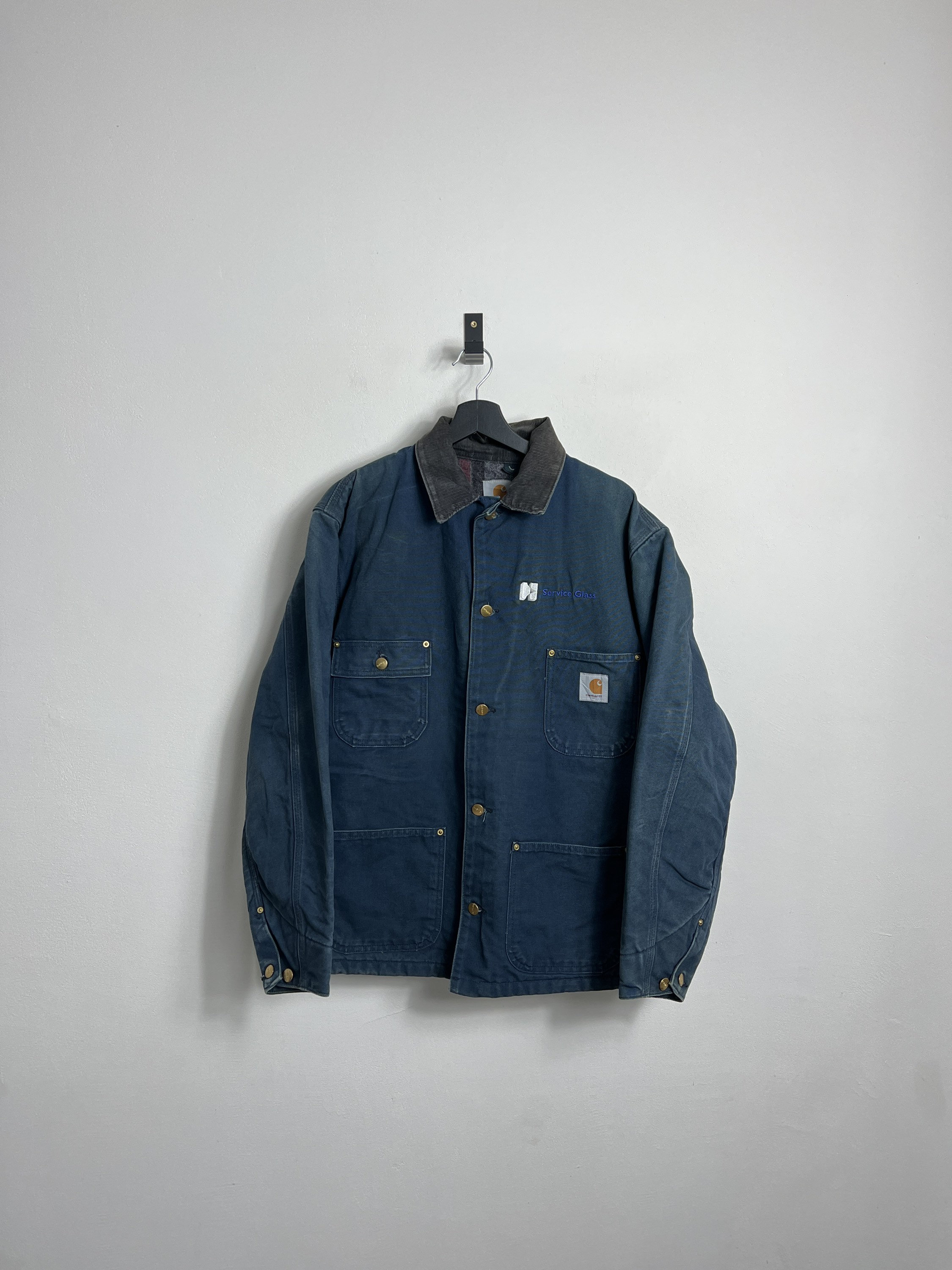 Vintage Carhartt Chore Jacket L 44 Blue Green Aqua Blanket - Etsy