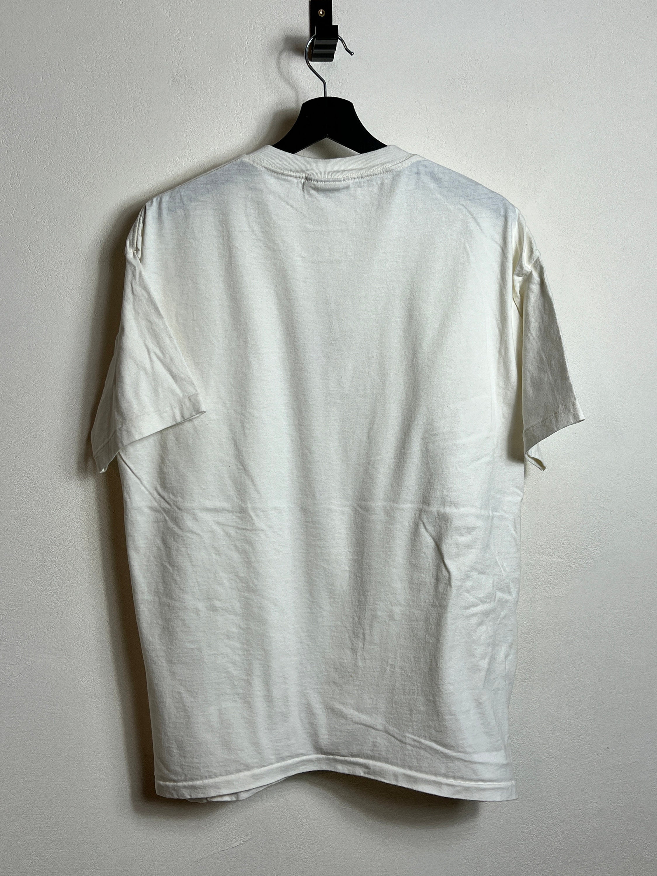 Vintage Banana Republic T Shirt L Cream White Made in USA