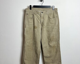 Carhartt FR Single Knee Pants L 36x32 beige Carpenter baggy skate
