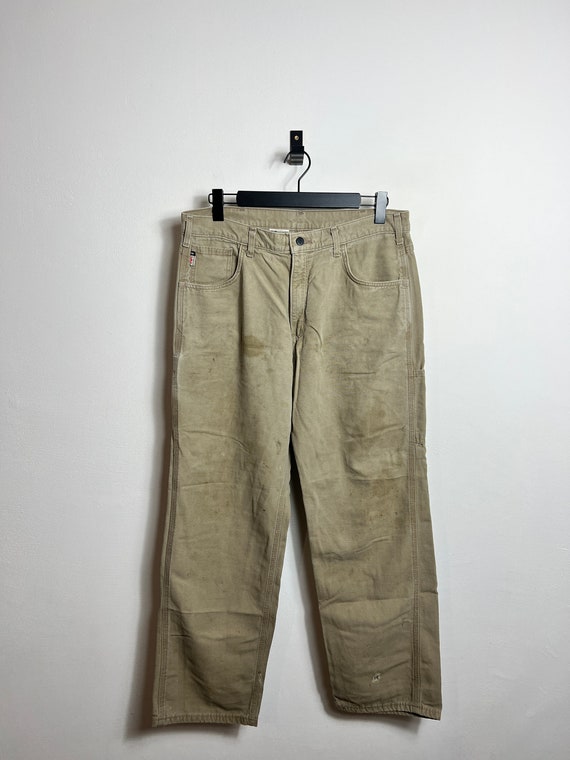 Carhartt FR Single Knee Pants L 36x32 beige Carpenter baggy skate
