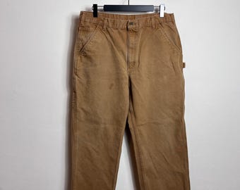 Carhartt Single Knee Pants XL 38x32 brown Denim Carpenter Workwear