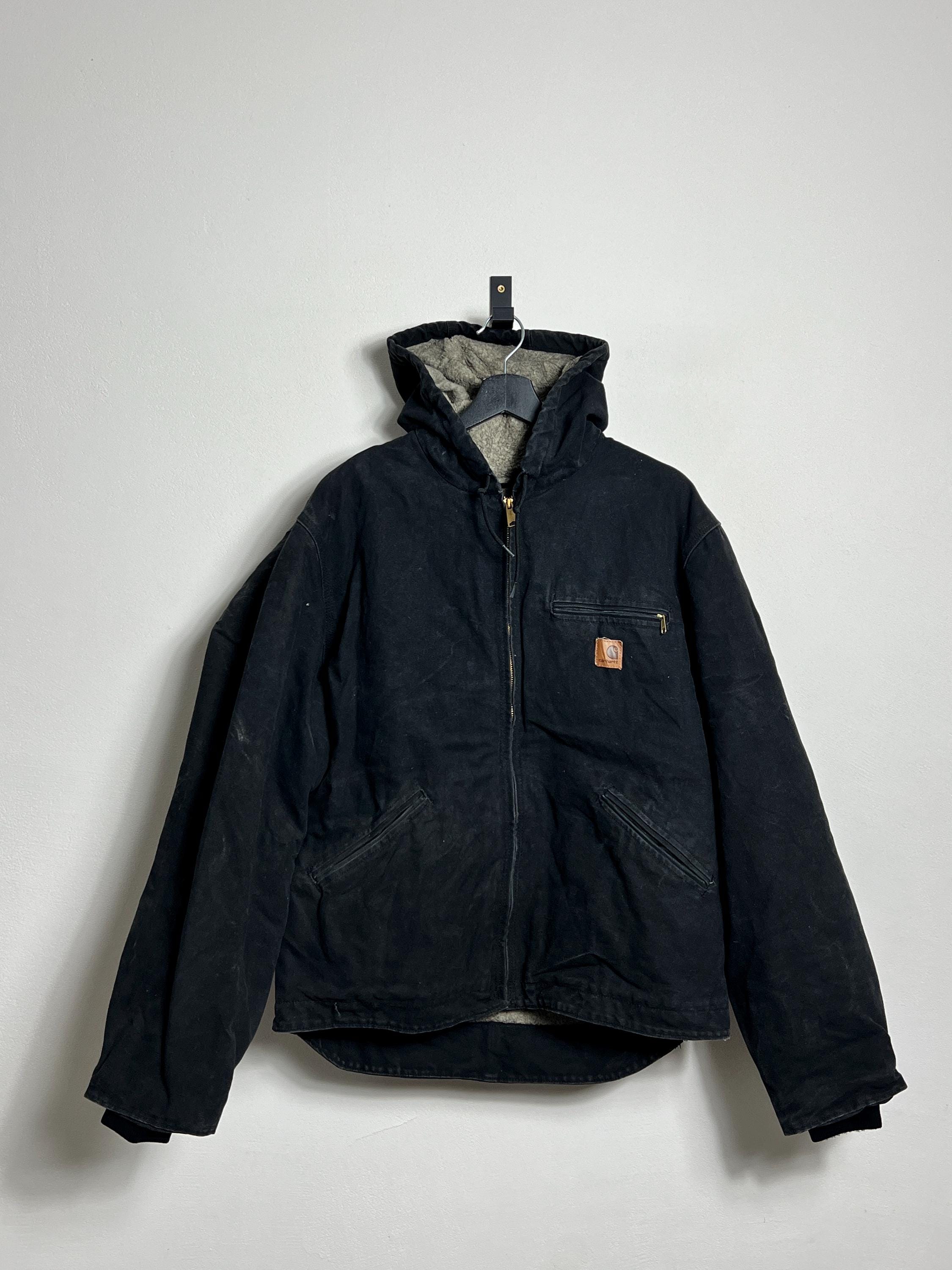 Carhartt Sierra Jacket L Black Outsiders Embroidered Denim