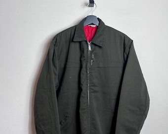 Vintage Mens Faded Black Corduroy Jacket Size Large/xl 1990s Waled