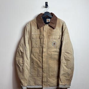 Vintage 1950s Green Cotton Work Jacket – Zip Front Chore Coat