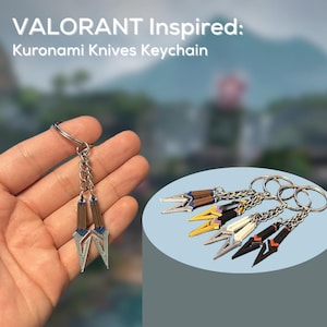 VALORANT Inspired: Kuronami Knives Keychain