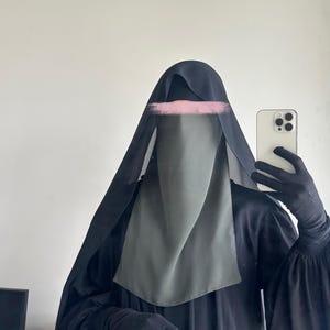 Inner Half Niqab Tie String LIMITED IN STOCK - Navy Blue, Black, All colours available Breathable Lightweight