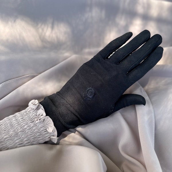 ISLAMIC GLOVES - Modest muslim woman black opaque gloves - hijaab niqaab
