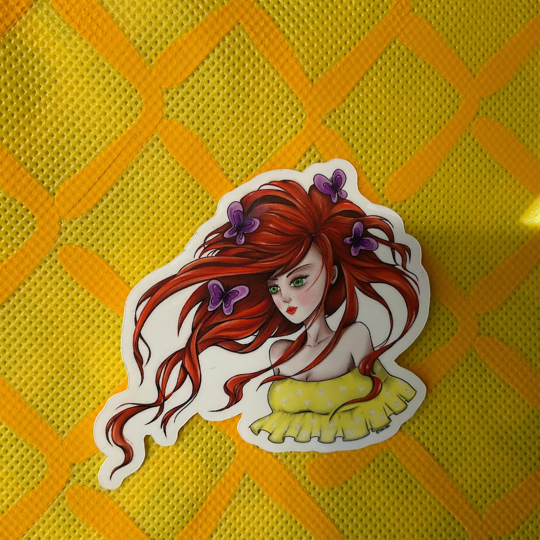 Girl Sign Sticker Fashion Girl Sticker, Girl Sticker, Scrapbook Sticker, Pretty Sticker ...