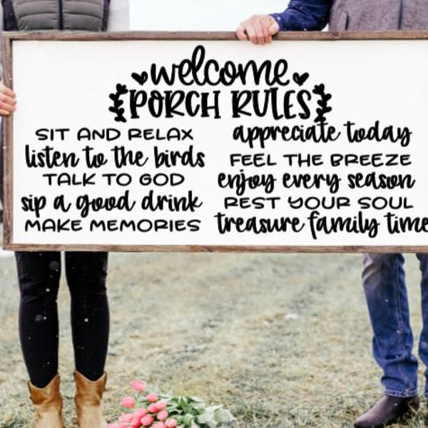 Porch Rules Etsy