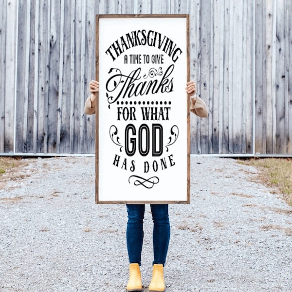 Christian thanksgiving wall art