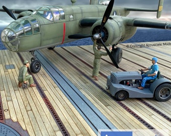Accuscale Models 1/48 LARGE United States Navy (USN) WW2 Aircraft Carrier Deck (11x14 inch)