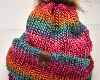 Kneadful Knits - Gorro de punto personalizado personalizado