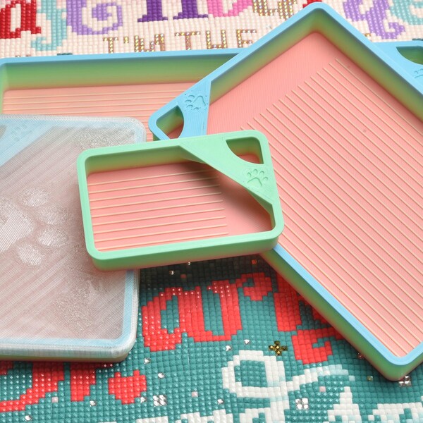 スイートハート - スペシャルエディション - 猫よけダイヤモンドペインティングトレイ 蓋付き