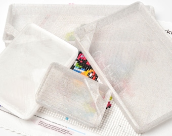 Catfetti - Rainbow Sparkle Translucent - SPECIAL EDITION - Cat-Proof Diamond Painting Tray with Lid