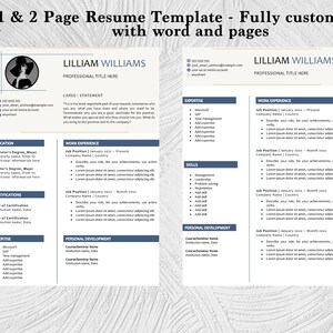 Professional Resume Template with Photo, Resume Template for Word, References and Cover Letter Template