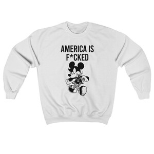 America is Fucked - Roe V Wade Overturned Emo Goth Pro Choice Reproductive Rights Women's Rights Abortion Unisex Crewneck Sweatshirt