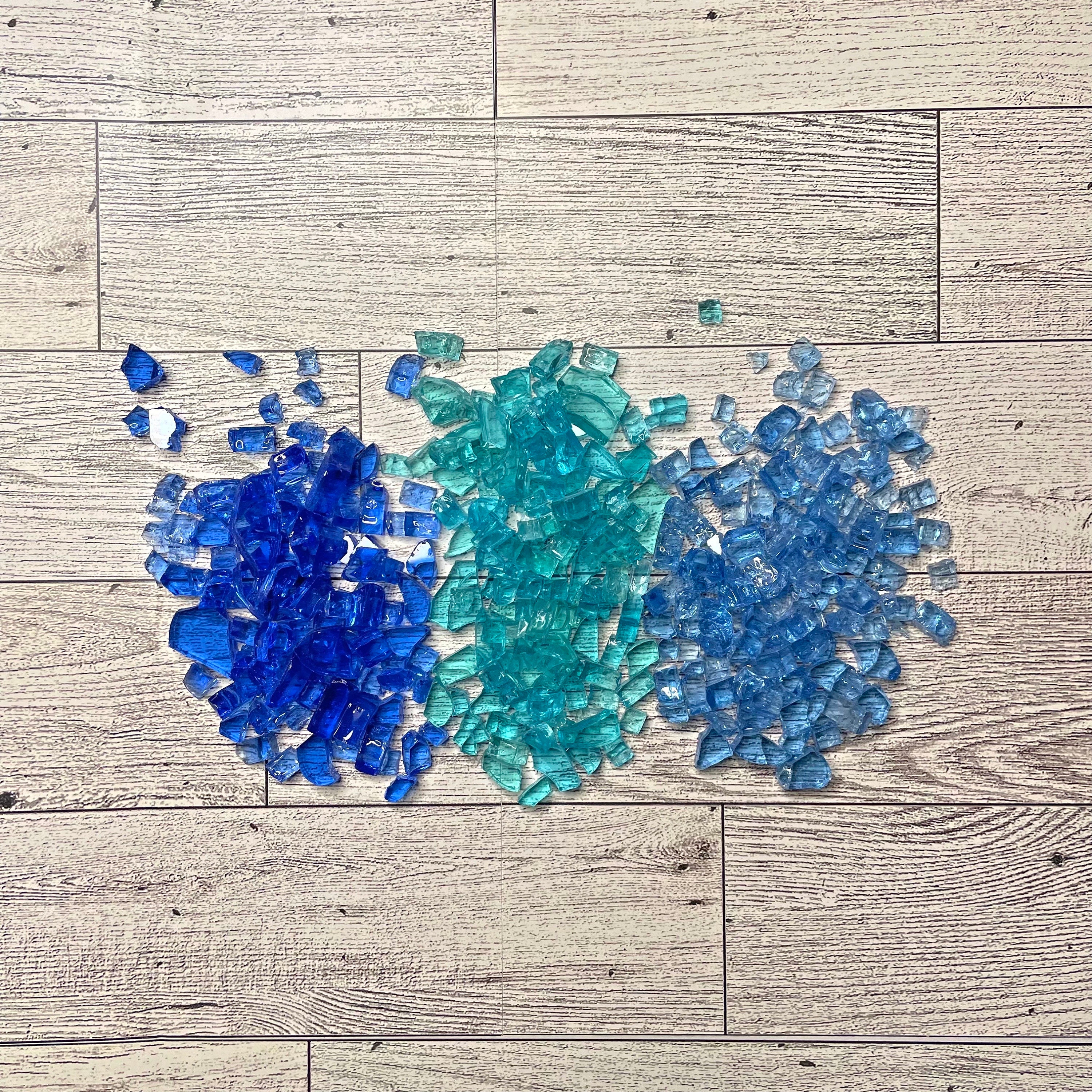 Crushed Glass for Resin Art, Broken Glass Pieces for Crafts Vase Filler  Home Dec