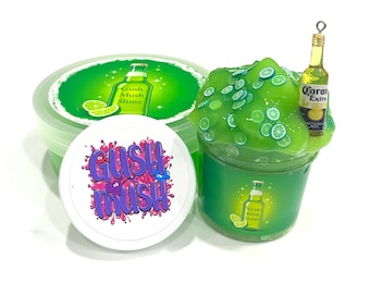 Jelly Cube Slime: Lime Scented, DIY Charm & Sprinkles Cerveza Slime