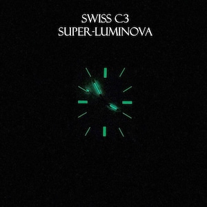 best lume on a watch - Swiss c3 super-luminova - Söner watches
