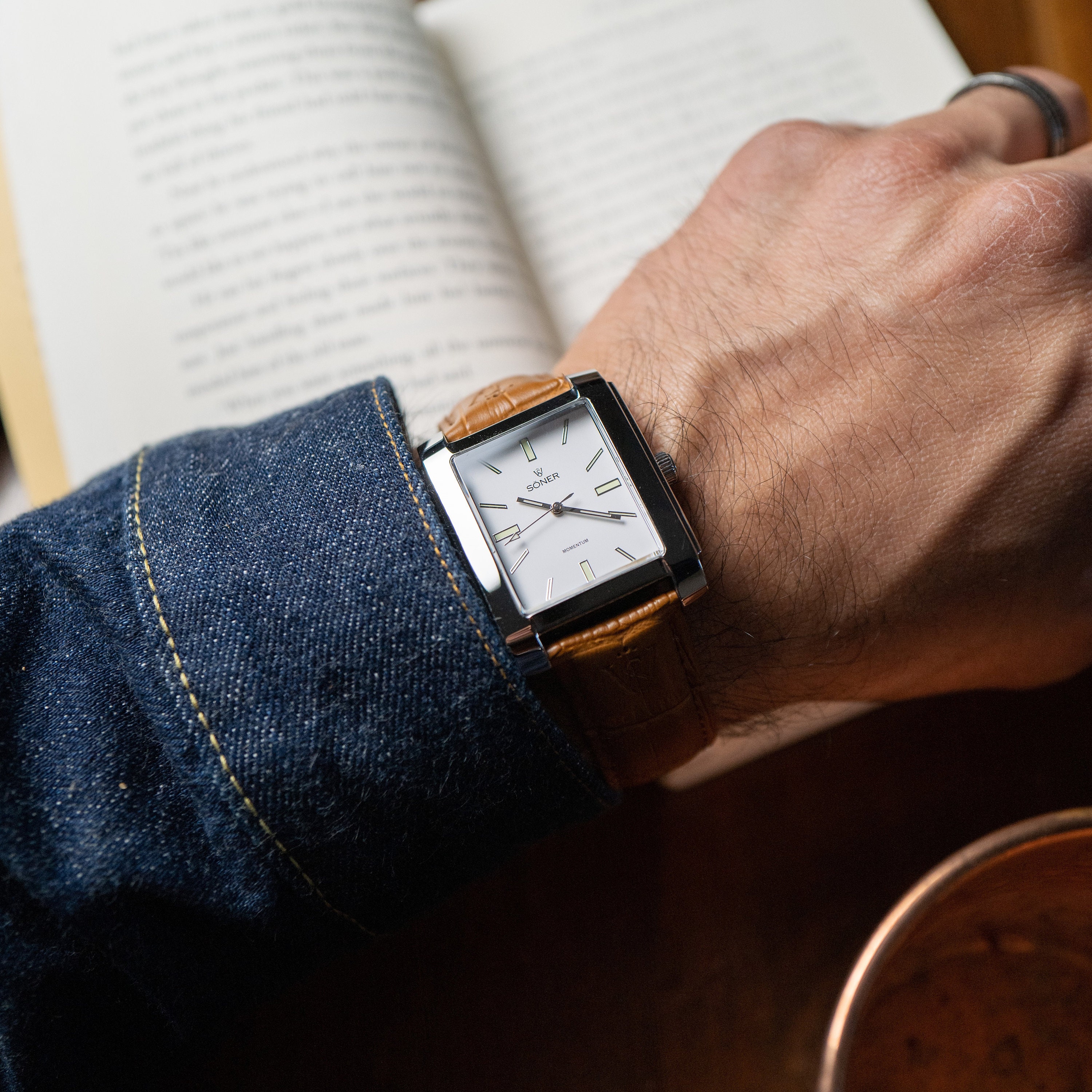 Man Square Watch in Stainless Steel With White Dial Tank Quartz Retro Dress Watch Mens Watch Cartier and Seiko Personalise Your Watch Etsy UK