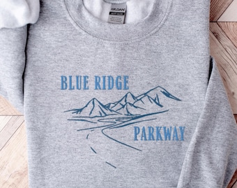Embroidered Blue Ridge Parkway Sweatshirt, National Park Sweater