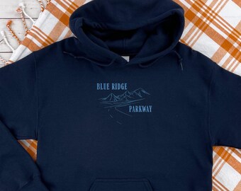 Embroidered Blue Ridge Parkway Hoodie