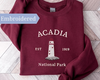 Embroidered Acadia National Park Sweatshirt