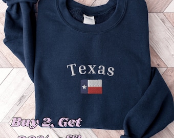 Bluza z haftowaną flagą Teksasu