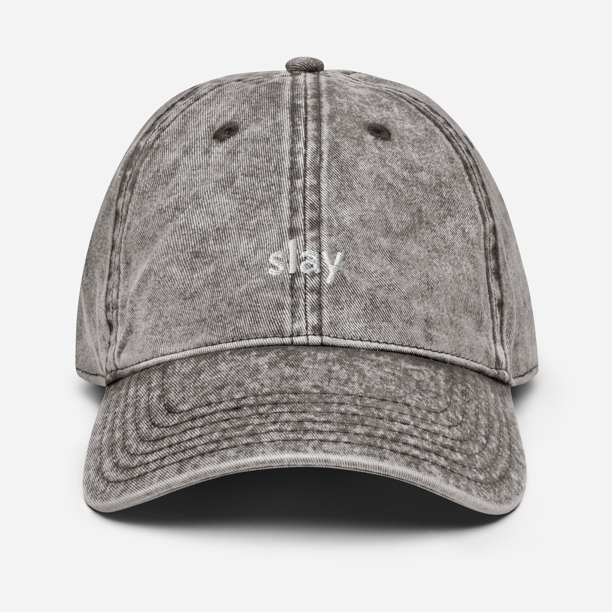 Slay in Grey Designer Hat SLAY Wool Blend Snapback Hat – DSGN BY D main image 4