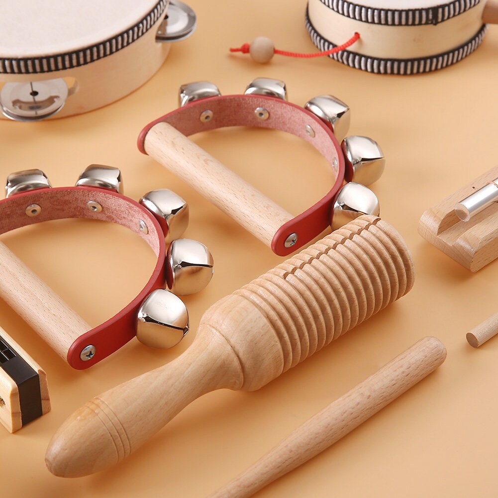 WIKKI Kids Musical Instruments Baby Musical Instrument Wooden