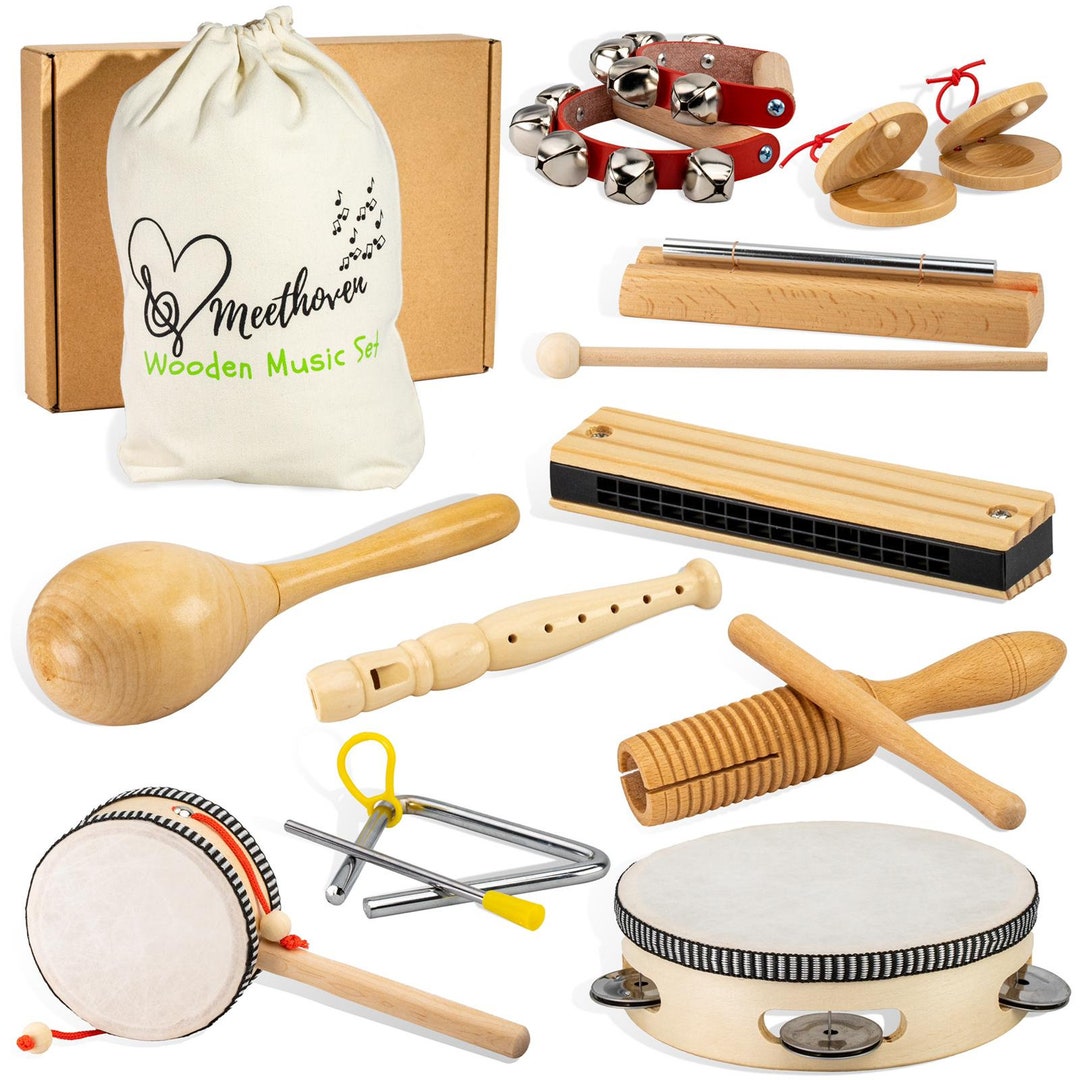WIKKI Kids Musical Instruments Baby Musical Instrument Wooden
