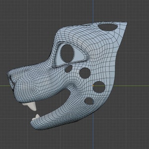 Canine Fursuit Kopfbasis | STL und Blender Dateien | Für 3D Druck