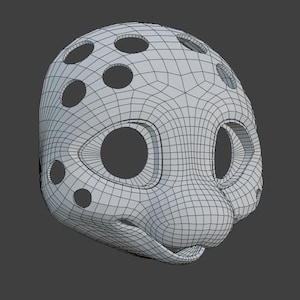 Kemono Fursuit Head Base | STL and Blender Files