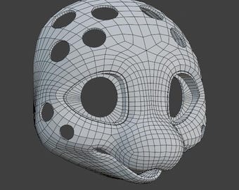 Hoofdbasis kemono-fursuit | STL- en blenderbestanden