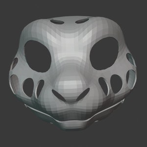 Fursuit Head Base | Blender- und STL-Dateien | 3D Modell