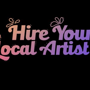 Hire Your Local Artist PNG,SVG,JPED +
