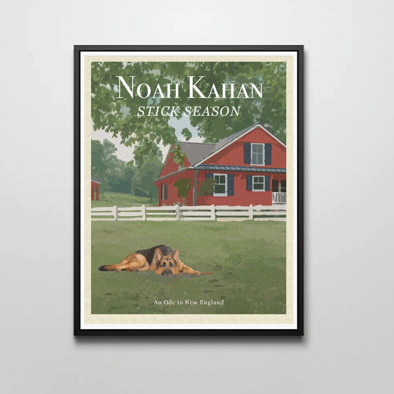 Noah Kahan Stick Season Album New England Print Download Etsy