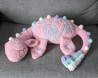 Candy Swirl Nessie Monster | Crochet Plush