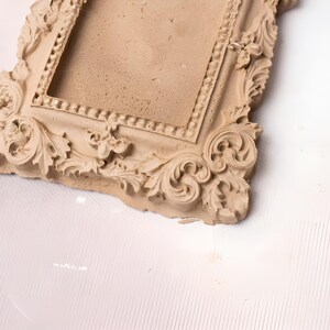 Rectangle Vintage Photo Frame Mold, Pottery Ceramics Frame Silicone ...