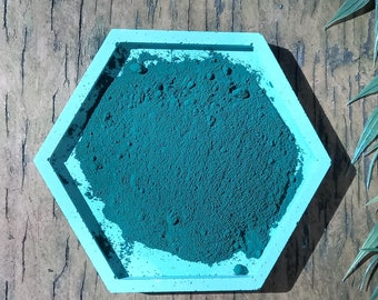 Turquoise Iron Oxide Pigment Powder, Concrete Colorant (300g)