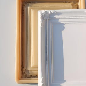 198mm Rectangle Vintage Photo Frame Mold, Pottery Ceramics Frame ...