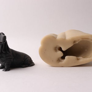 3.1&#39;&#39; Dog figurine silicone mold, dog figure mold, dog candle mold, animal resin mold, dog soap mold, animal plaster mold, ships from Korea*