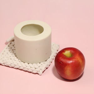 Apple candle mold, fruit silicone mold, candle making supplies, realistic apple plaster mold, food grade Handmade, ships from Korea*